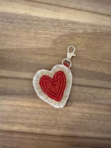 Elegant Handmade Embroidery Beaded Keychain with Colorful Beadwork for Handbags Backpacks and Key <b>Rings</b> - Product Image 4