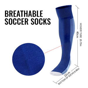 Breathable Knee High Soccer <b>Socks</b> Striped Black Green Adult Football <b>Socks</b> Knitted Regular Style <b>Long</b> <b>Socks</b> For <b>Men</b> - Product Image 6