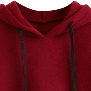 Hoodies courts pour femmes au style unique, nouvelle mode, prix bas, respirants, logo personnalisé sur le devant, en vente. - Product Image 5