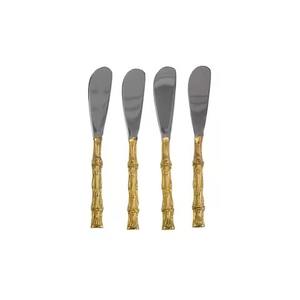 Ensemble de couteaux à fromage contemporains en métal avec manche en bois, outils de découpe de fromage robustes - Product Image 5