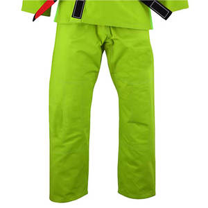 Kimono de BJJ Vert 100% Coton Léger Respirant Unisexe Adulte Coupe Personnalisée Impression Numérique Logo Avant Positionné pour la Lutte - Product Image 5