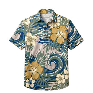 Camisetas de Playa para Hombre al por Mayor OEM, Transpirables, con Logotipo Personalizado, Diseño Impreso, de Secado Rápido - Product Image 1