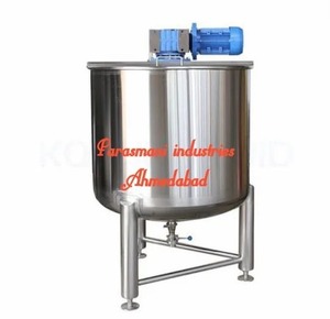 Cuve de mélange en acier inoxydable SUS304 avec agitateur à pales et entraînement AC pour applications personnalisées de production alimentaire et chimique - Product Image 3