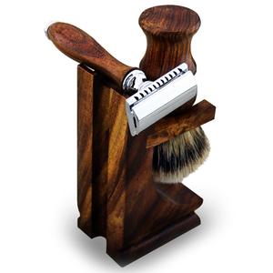 LEO BEAUTY PRO Men's Wet Shaving Kit 3 Piece Pure Badger Hair Shaving <b>Brush</b> Metal Handle & Safety Razor Personal Care - Product Image 3