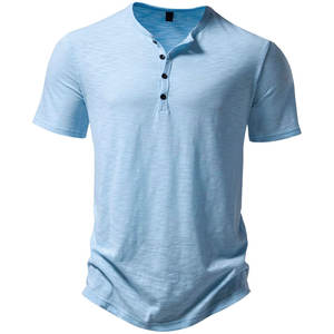 Camiseta Henley Personalizada para Hombre, Tela Premium, Corte Ajustado, MOQ Bajo, Precio Directo de Fábrica, Envío a Todo el Mundo, Calidad Garantizada - Product Image 5