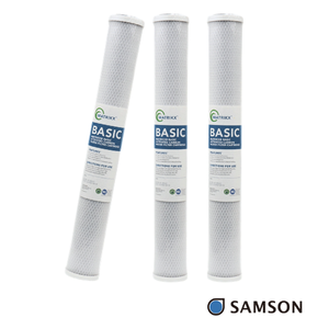 Filtro de Bloque de Carbón de 20 Pulgadas para Eliminación de Cloro, Aplicaciones Comerciales, Paquete Económico - Product Image 1