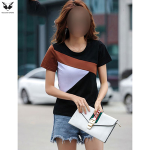 2026 Sleeve Tee Tops Custom Logo Casual Plain Summer Clothing Comfortable Soft Fabric Out <b>Door</b> Wear Women T-Shirts - Product Image 4