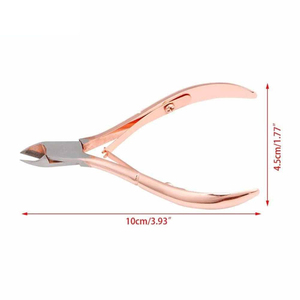 Professional <b>Waterproof</b> Stainless Steel Luxury Beauty <b>Tool</b> Spring Finger Nipper Wide Jaw Opening Curved Blade Beauty Nippers - Product Image 6