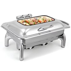 Metal Chafing Dish with Lid Handmade Food <b>Warmer</b> Luxury Contemporary for <b>Buffets</b> Wedding Parties India Factory Price - Product Image 6