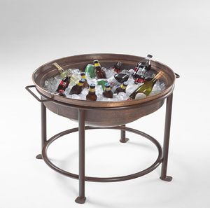 Unique Two-tier Galvanized Ice <b>Bucket</b> Beverage Holder Classic Design Durable Build 5L Capacity Holds Multiple Trays Wholesale - Product Image 6