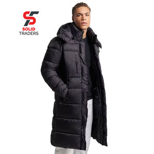 Veste longue matelassée Solid Trader avec intérieur en polaire confortable, isolation maximale, vêtements durables pour toutes les saisons - Product Image 1