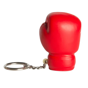 พวงกุญแจรูปนวมชกมวยขนาดเล็ก ทำจากหนัง PU พิมพ์ลายตามสั่ง ของขวัญส่งเสริมการขาย คู่หนึ่ง สีและโลโก้ตามสั่ง ของแจกในงานกีฬา ของตกแต่งรถยนต์ - Product Image 3