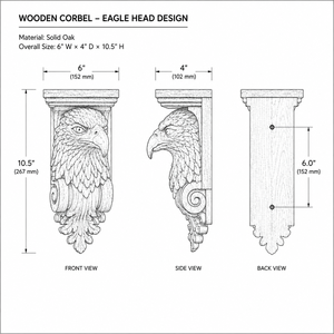 Soportes Decorativos Tallados para Muebles de Cocina, Islas y Gabinetes de Madera Maciza EFS-COR, Soportes para Cajones - Product Image 2