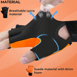 Nouvelle conception, prix raisonnable, faible MOQ, gants de musculation légers et respirants en néoprène, gants de sport personnalisés de haute qualité - Product Image 3