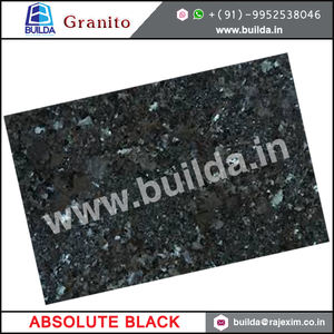 Losas de granito negro absoluto con acabado flameado y cepillado para pisos Premium - Product Image 4