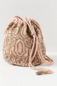 <b>Embellished</b> Embroidery Cotton Potli Bag Bridal Handbag Handmade Beadwork Wedding Ceremony Purse Shoulder Chain Evening <b>Clutch</b> - Product Image 4