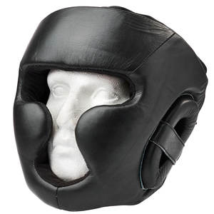 Protector de Cabeza de Boxeo de Cuero Vacuno, Casco de Seguridad de Entrenamiento de la Mejor Calidad, Protector de Cabeza de Boxeo Doble para Sparring - Product Image 4