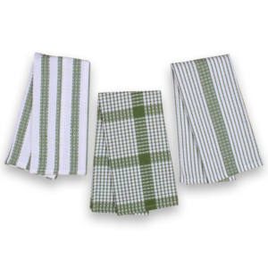 100% coton tissé rayure vérifier conception serviette de cuisine doux confort séchage à absorption rapide multi-usages nettoyage écologique lavage à la main - Product Image 4