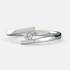 Luxury Lab Grown <b>Diamond</b> Engagement <b>Ring</b> for Women | IGI Certified 18K Gold Plated Trendy Wedding Party & Anniversary Gift - Product Image 1