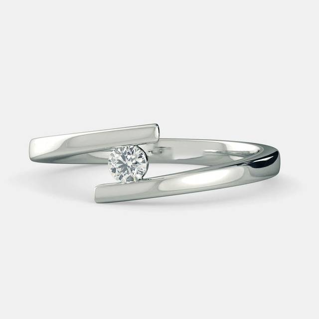 Luxury Lab Grown Diamond Engagement Ring for Women | IGI Certified 18K Gold Plated Trendy Wedding Party & Anniversary Gift