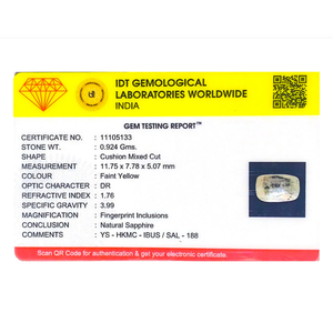 42 Carat Oval Cut Yellow Sapphire Loose Gemstone for Fine Jewelry - Product Image 4