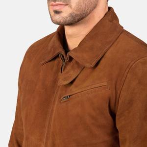 Veste en daim pour homme sur mesure très demandée, fabriquée au Pakistan, col montant, veste en daim tendance pour l'hiver - Product Image 6