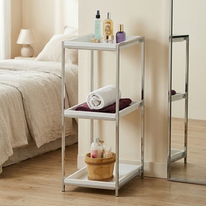 home <b>storage</b> Wholesale <b>3</b>-Tier Metal <b>Storage</b> Furniture Modern Square Design Functional Organ for Home Kitchen & Bathroom-Direct - Product Image 1