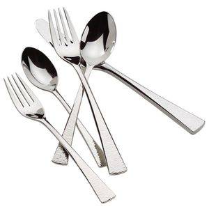 Elegante juego de cubiertos de acero inoxidable, utensilios duraderos y resistentes al óxido para mesa de comedor, cocina, restaurante y hotel. - Product Image 1