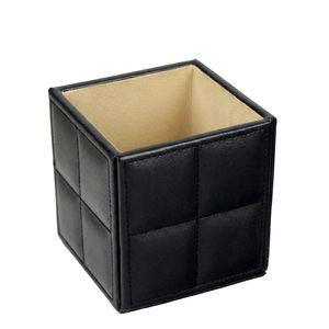 Square PU Leather <b>Pen</b> Holder for Business Promotional Gift Custom Logo Desk Organization - Product Image 4