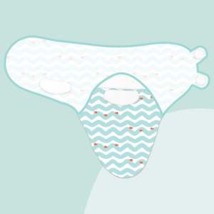 Polka Tots Pack de deux enveloppes d'emmaillotage à imprimé Jungle et Wave-Multicolore - Product Image 4