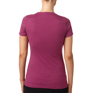 Camiseta de Manga Corta con Cuello Redondo para Mujer, Color Sólido, Corte Ajustado, 100% Algodón Jersey, Transpirable, Ropa Casual para Todas las Temporadas - Product Image 4