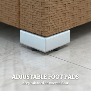 Sofá Doble Gris Claro para Exteriores, Juego de Jardín de 3 Niveles - Product Image 4