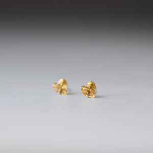 Boucles d'oreilles en forme de cœur en citrine, argent sterling, pierre de naissance de novembre, bijoux minimalistes, cadeau pour elle - Product Image 4