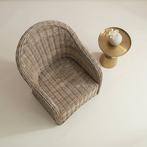 Silla de Comedor de Ratán Natural, Estilo Escandinavo Moderno, Hecha a Mano, Silla de Jardín para Exteriores, Silla de Café Bistro, Muebles Ecológicos - Product Image 5