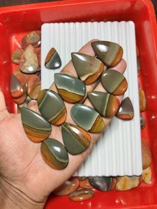 2026 Venta al por mayor a granel de cabujones de jaspe policromo natural de formas mixtas, gemas de cristal curativas sueltas para joyería, chakra espiritual - Product Image 3