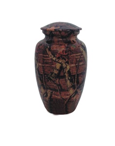 Urna Funeraria de Latón Floral Negra y Dorada Hecha a Mano, Diseño Estilo Americano, Duradera, para Cenizas Humanas Adultas, a Prueba de Fugas, Ecológica - Product Image 6