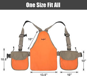 Chaleco de Caza de Alta Visibilidad, Chaleco de Caza Naranja de Seguridad con Bolsa para Caza y Múltiples Bolsillos de Almacenamiento - Product Image 2