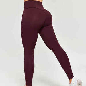 Active-wear <b>Women</b> Leggings SpandexPolyester Knitted Seamless Snagging Resistance Knee-Length Sustainable Yoga High Quality - Product Image 4