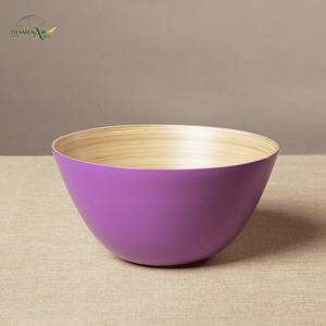 Tazón de Bambú Hilado a Mano, Tazón de Bambú Natural para el Hogar y la Cocina, Ecológico, para Servir y Cenar - Product Image 1