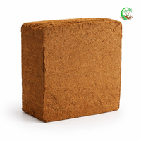 Cocopeat Certifié ISO/RHP, Bloc de 5 kg, Fibre de Coco, Faible EC, 75L, Faible Teneur en Impuretés, Doublement Lavé, Biodégradable, Écologique, Haute Capacité d'Absorption d'Eau