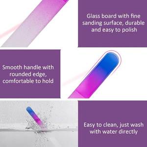 Reusable Nail Filer Professional Nail Shaping And <b>Smoothing</b> <b>Tool</b> Fine Grit Manicure File For Natural Nails Acrylic Nails - Product Image 6