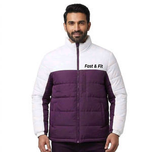 Custom Design <b>Long</b> Canvas Stand Collar Windbreaker Outdoor Bubble <b>Coats</b> Plus Size <b>Puffer</b> Jacket High Quality <b>Men</b> Jackets - Product Image 1