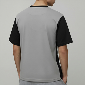 Camiseta de Hip Hop de Alta Calidad 2026, Dos Tonos, Logotipo Personalizado, 100% Algodón, Antiarrugas, Transpirable y Ecológica para Hombre - Product Image 6