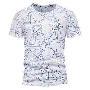 Camisetas de Algodón Estampadas de Verano para Hombre, Camisetas Gráficas Casuales, Cuello Redondo, Manga Corta, de Alta Calidad - Product Image 6