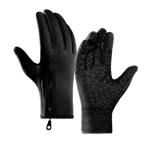 Gants de sport résistants à l'eau pour l'extérieur, pour le cyclisme et la pêche, en tissu nylon imperméable, avec doigts compatibles écran tactile, personnalisables, vente en gros - Product Image 5