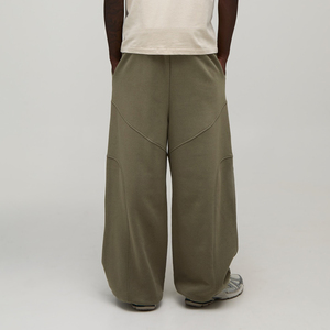 <b>Men's</b> Wide Leg Sweatpants Custom Polyester Cotton Oversized <b>Joggers</b> <b>Loose</b> Fit Casual <b>Joggers</b> For <b>Men</b> Apparel OEM Wholesale - Product Image 3