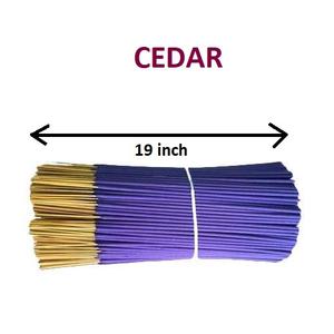 Bâtons d'encens de 19 pouces Bâtons d'encens de cèdre biologique les plus vendus en Inde au meilleur prix (violet) - Product Image 1