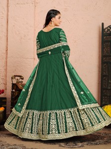 Traje Anarkali Moderno Bordado y Semisellado para Bodas y Diwali - Product Image 5