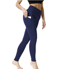 High Waist Yoga Leggings with Silicone Grip Waistband Non-Slip Gym Tights Stay-Put Workout Pants - Product Image 2