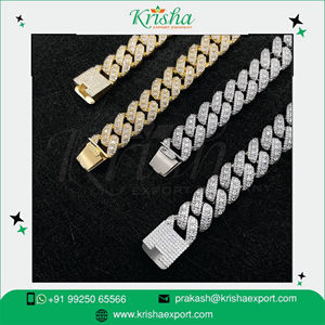 Hot Selling 10K Gold & 925 Silver Diamond Hip Hop Cuban Link Necklace-Gift for Unisex 5mm/8mm/10mm Width - Product Image 4